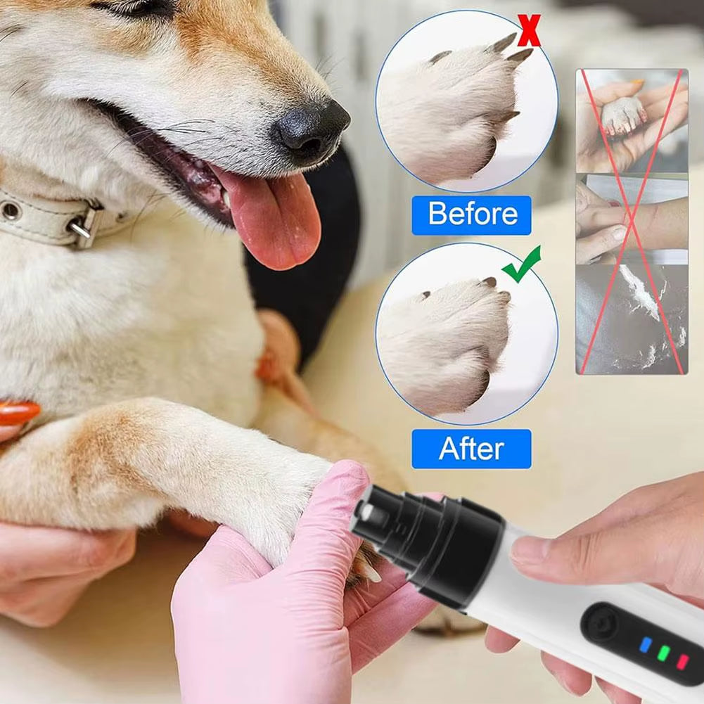 Heusom Silent Groom Pro Nail Grinder Heusom Dog Nail Trimmer USB Charging Pet Nail Grinder Super Quiet Pet Nail Clippers