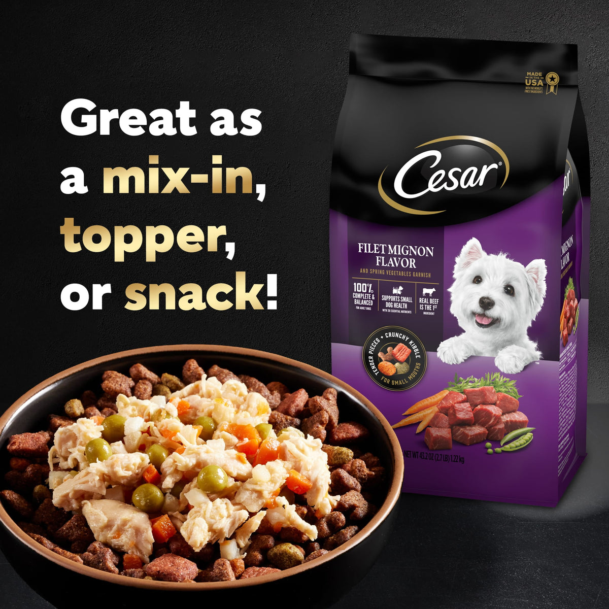 Indulge Your Pup with Simply Crafted Chicken Variety Pack - Gourmet Wet Dog Food Meal Toppers (8 Tubs, 1.3 Oz Each)