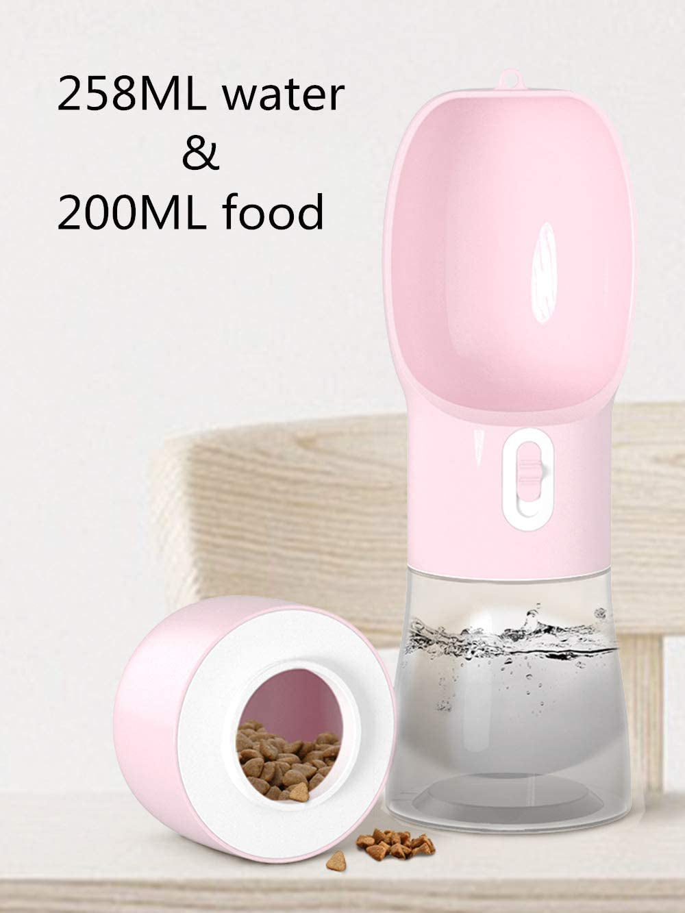 No More Thirsty Tails! Dog Water Bottle with Bowl & Treats
