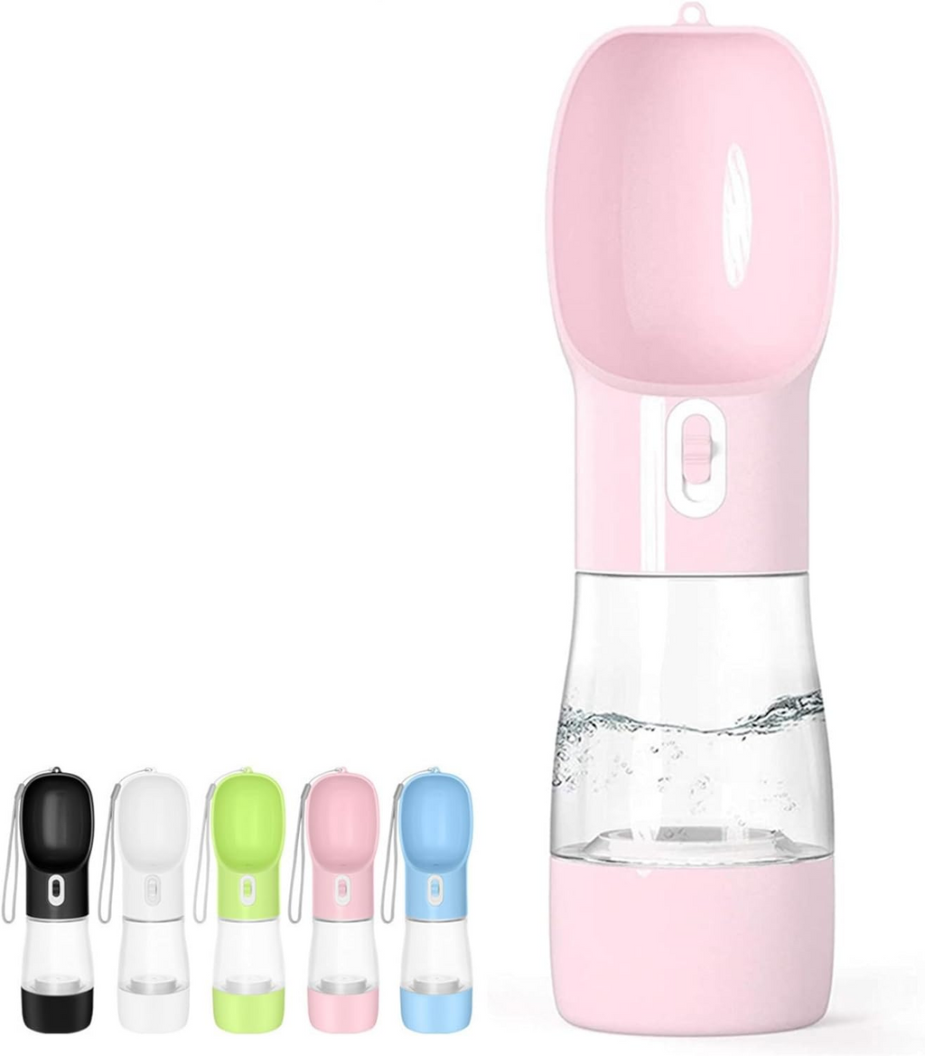 No More Thirsty Tails! Dog Water Bottle with Bowl & Treats