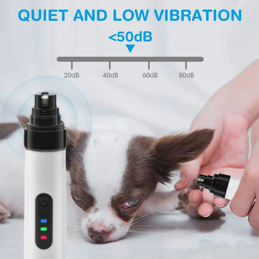 Heusom Silent Groom Pro Nail Grinder Heusom Dog Nail Trimmer USB Charging Pet Nail Grinder Super Quiet Pet Nail Clippers