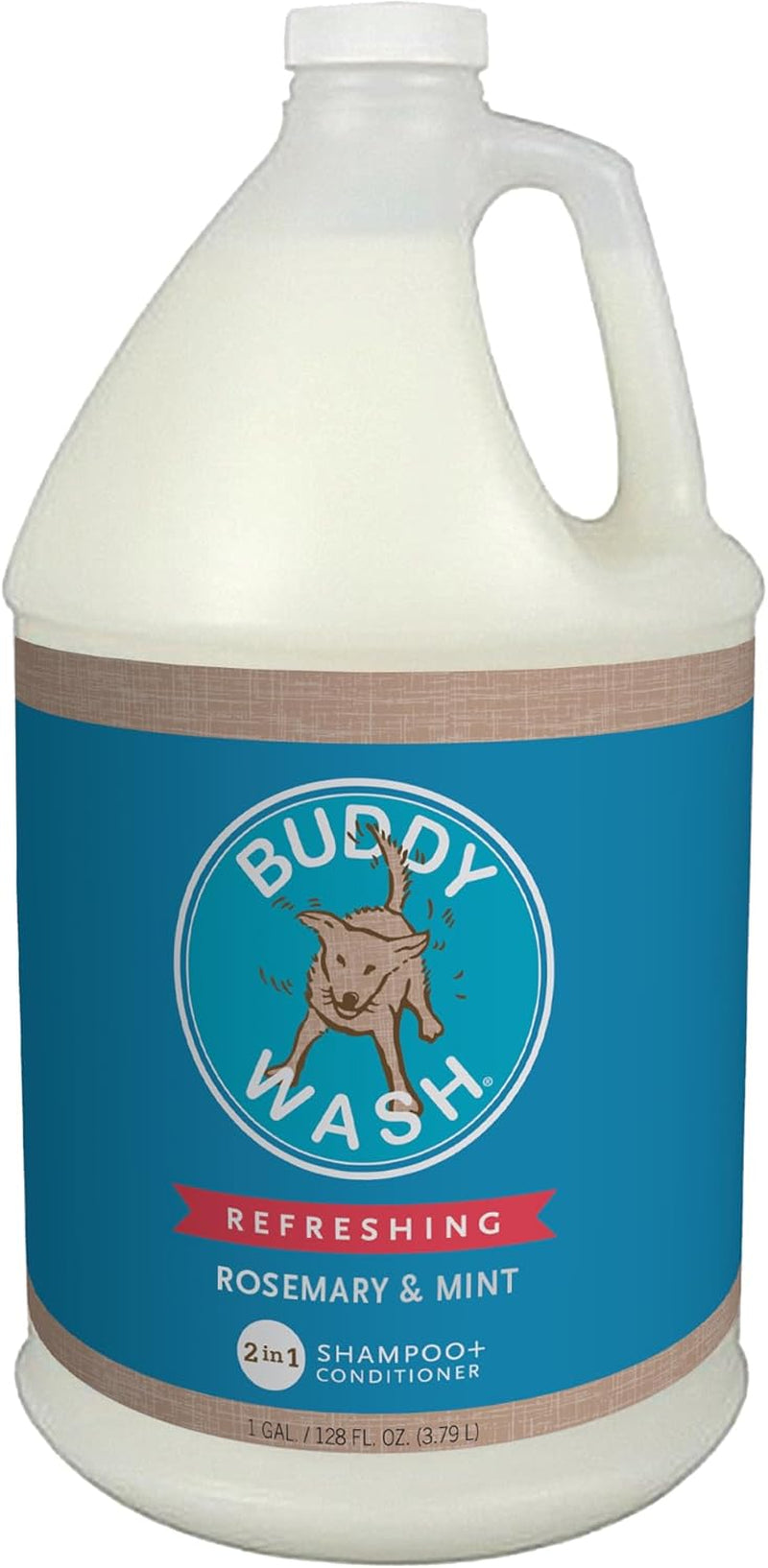 Buddy Wash 2-in-1 Dog Shampoo & Conditioner – Lavender & Mint Bliss for Soft, Shiny, Tail-Wagging Results (1 Gallon)