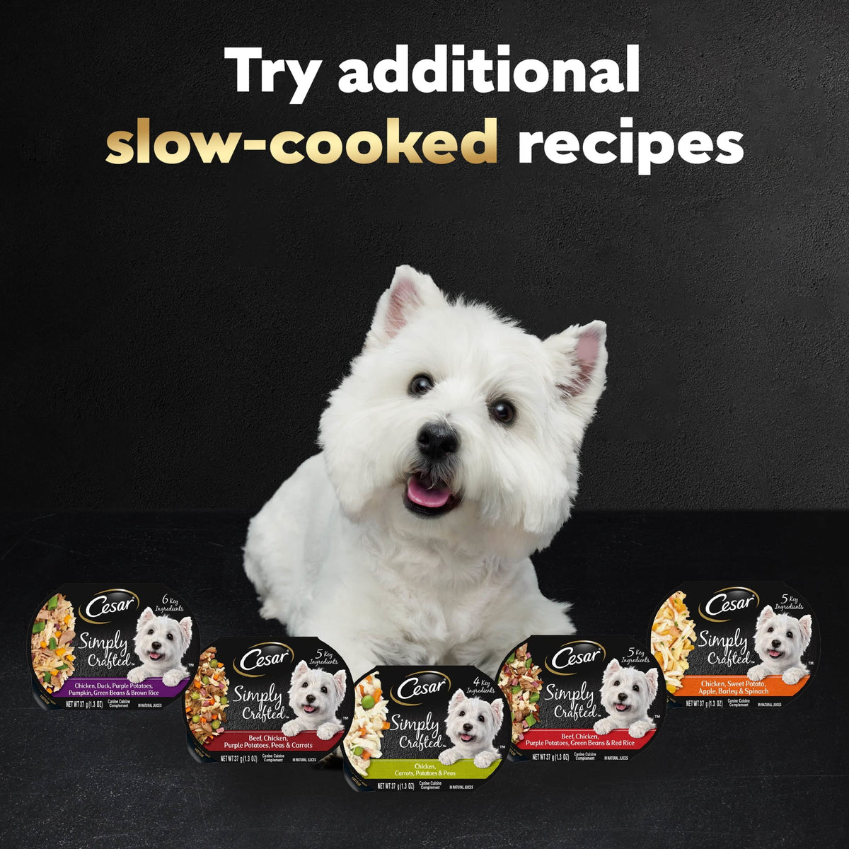 Indulge Your Pup with Simply Crafted Chicken Variety Pack - Gourmet Wet Dog Food Meal Toppers (8 Tubs, 1.3 Oz Each)