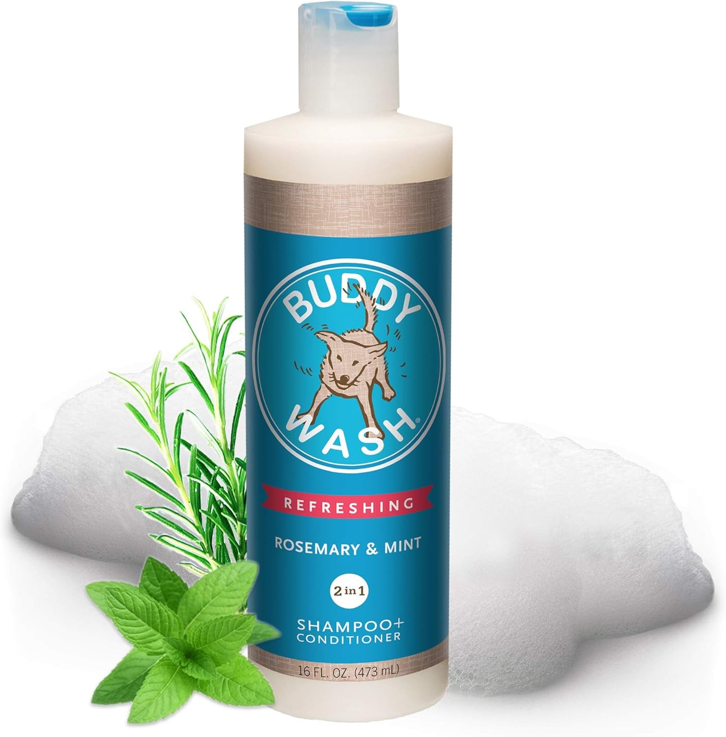 Buddy Wash 2-in-1 Dog Shampoo & Conditioner – Lavender & Mint Bliss for Soft, Shiny, Tail-Wagging Results (1 Gallon)