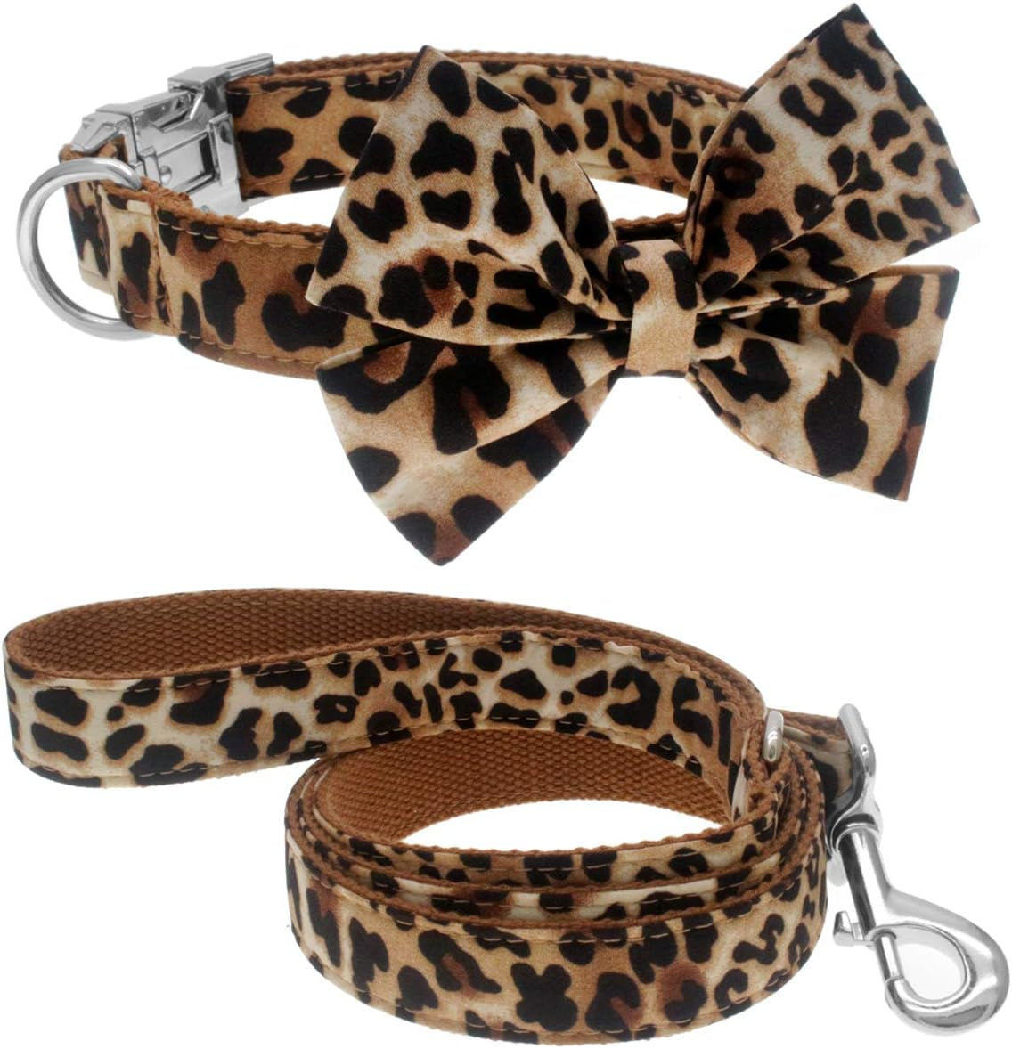 Leopard Love Bowtie Collar – A little wild, a lot adorable! This adjustable cotton collar with a detachable bowtie keeps your pup comfy, stylish, and ready to turn heads on every walk. Perfect for small to large dogs who love a touch of glam ✨🐾