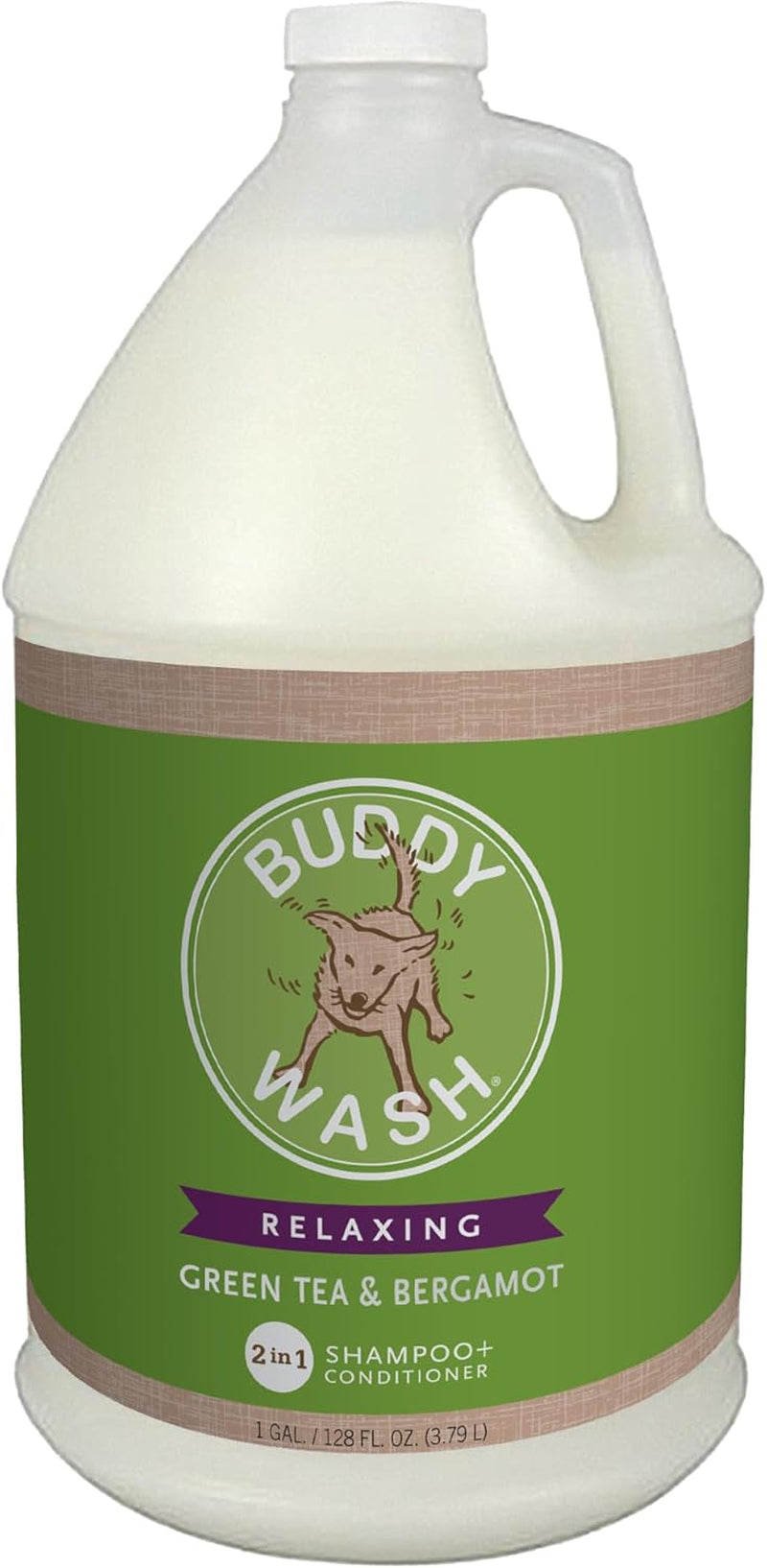 Buddy Wash 2-in-1 Dog Shampoo & Conditioner – Lavender & Mint Bliss for Soft, Shiny, Tail-Wagging Results (1 Gallon)
