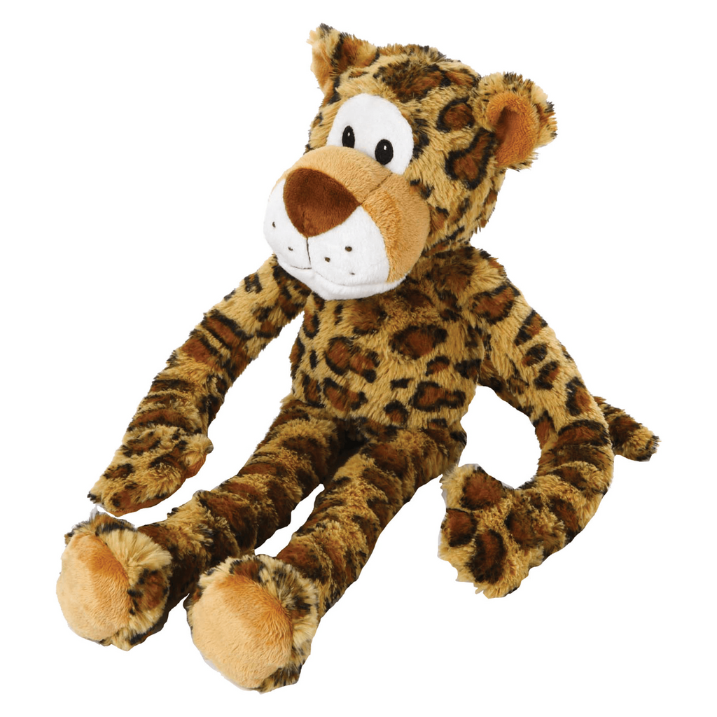 Swingin' Safari Plush Leopard Dog Toy with Squeakers, 19 Inches