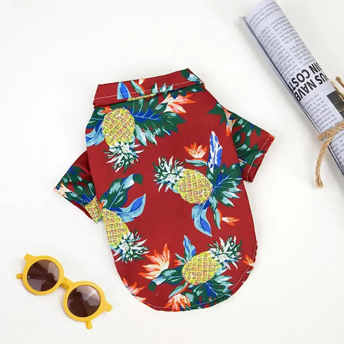 Big Pup Tropical Tee 🌴🐾 – Cute & Comfy Hawaiian Shirt for Medium to XL Dogs (Because Big Dogs Deserve Beach Vibes Too!)