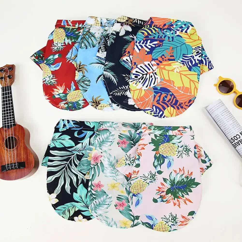 Big Pup Tropical Tee 🌴🐾 – Cute & Comfy Hawaiian Shirt for Medium to XL Dogs (Because Big Dogs Deserve Beach Vibes Too!)