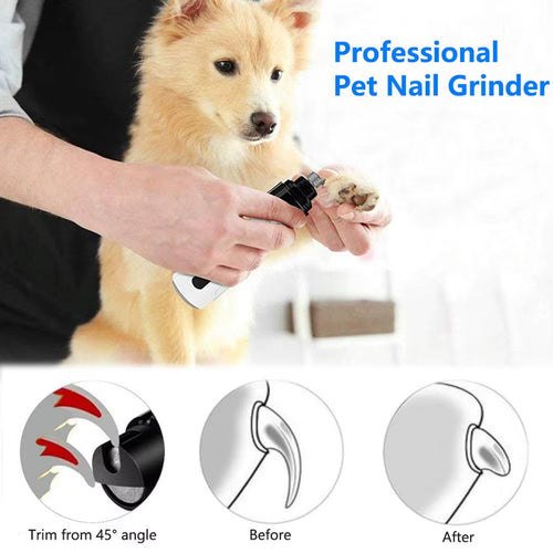 Heusom Silent Groom Pro Nail Grinder Heusom Dog Nail Trimmer USB Charging Pet Nail Grinder Super Quiet Pet Nail Clippers