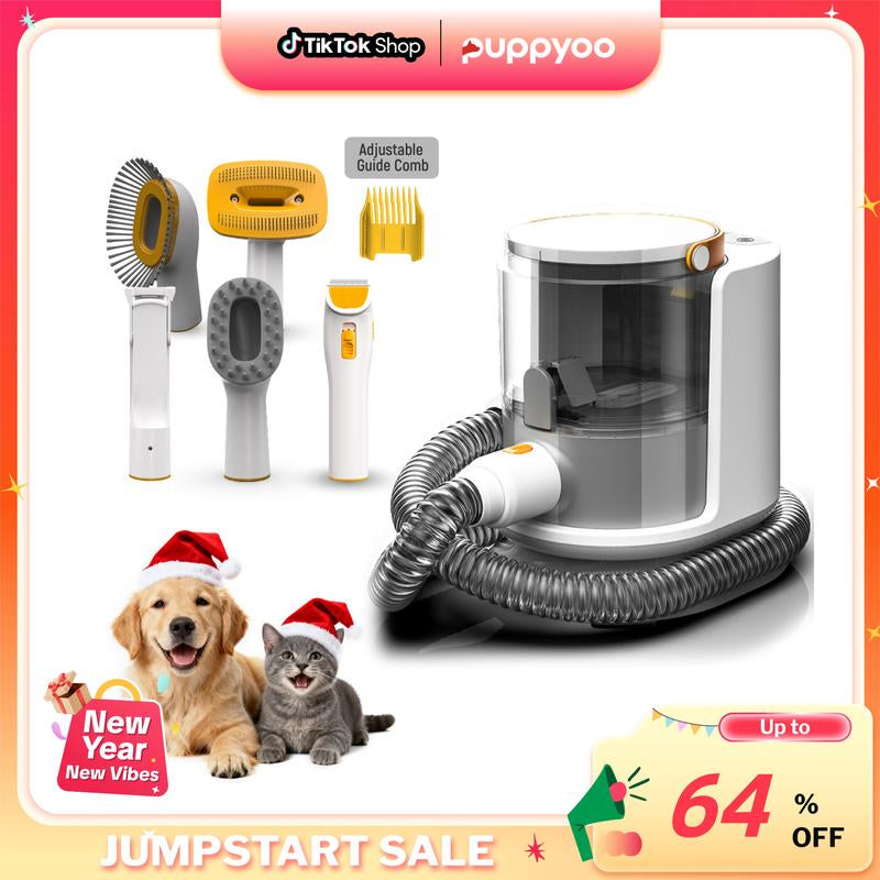 PUPPYOO 5-in-1 Pet Grooming Kit — Salon-Level Grooming, Minus the Fur Explosion