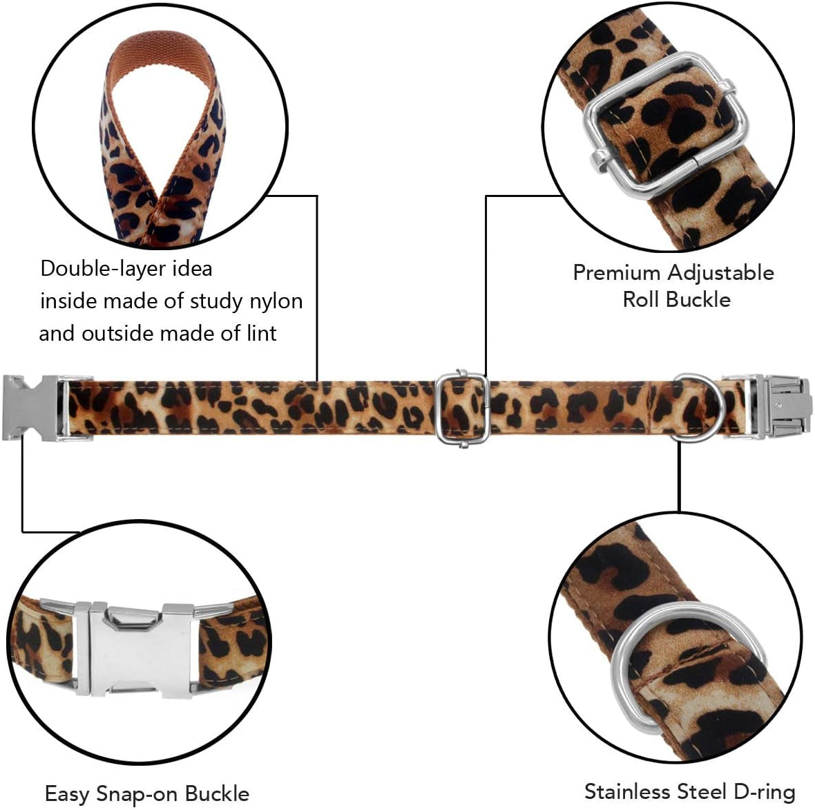 Leopard Love Bowtie Collar – A little wild, a lot adorable! This adjustable cotton collar with a detachable bowtie keeps your pup comfy, stylish, and ready to turn heads on every walk. Perfect for small to large dogs who love a touch of glam ✨🐾